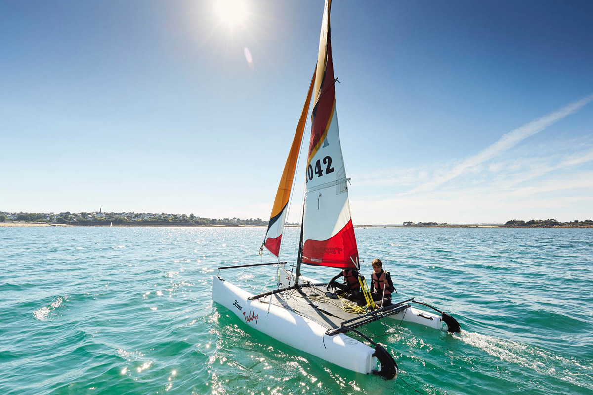 Hobie Cat Teddy en Baie de Morlaix – Finistère Nord Hobie Cat Teddy en Baie de Morlaix - Finistère Nord