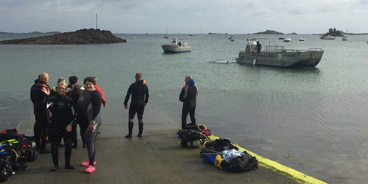 Accueil de groupe de plongée en Baie de Morlaix Accueil de groupe de plongée en Baie de Morlaix